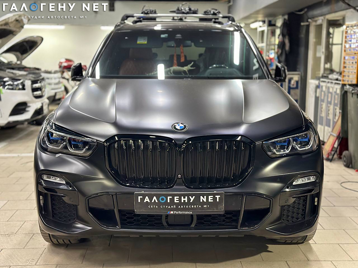 BMW X5 G05 - антихром фар, покраска фар, полировка фар, бронирование фар |  Студия автосвета Галогену NET